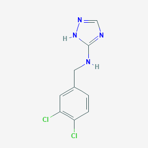molecular formula C9H8Cl2N4 B503744 N-(3,4-dichlorobenzyl)-1H-1,2,4-triazol-3-amine 