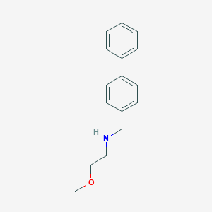 molecular formula C16H19NO B503748 N-(biphenyl-4-ylmethyl)-2-methoxyethanamine 