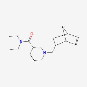 1-(bicyclo[2.2.1]hept-5-en-2-ylmethyl)-N,N-diethyl-3-piperidinecarboxamide
