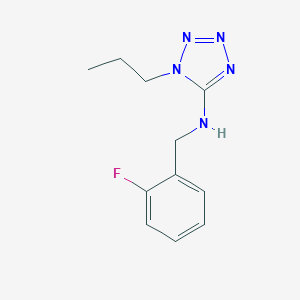 molecular formula C11H14FN5 B503751 N-(2-fluorobenzyl)-1-propyl-1H-tetrazol-5-amine 