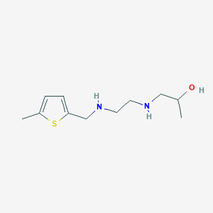 molecular formula C11H20N2OS B503754 1-[(2-{[(5-Methylthiophen-2-yl)methyl]amino}ethyl)amino]propan-2-ol 
