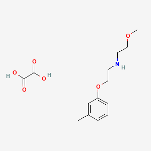 molecular formula C14H21NO6 B5037540 (2-methoxyethyl)[2-(3-methylphenoxy)ethyl]amine oxalate 