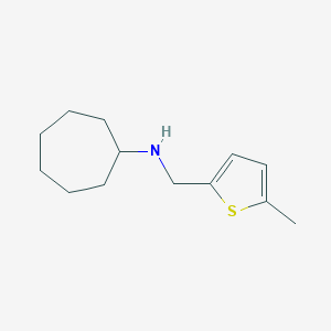 molecular formula C13H21NS B503757 N-[(5-methylthiophen-2-yl)methyl]cycloheptanamine CAS No. 880812-02-2