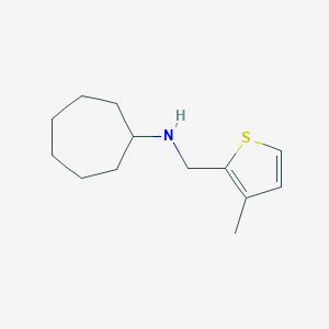 molecular formula C13H21NS B503758 N-[(3-methylthiophen-2-yl)methyl]cycloheptanamine CAS No. 880813-20-7