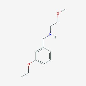 molecular formula C12H19NO2 B503761 N-(3-ethoxybenzyl)-2-methoxyethanamine CAS No. 880812-66-8