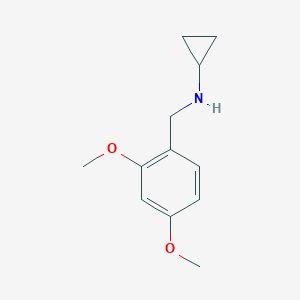 molecular formula C12H17NO2 B503762 N-[(2,4-dimethoxyphenyl)methyl]cyclopropanamine CAS No. 880812-90-8