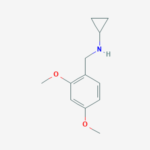 molecular formula C12H17NO2 B503762 N-[(2,4-二甲氧基苯基)甲基]环丙胺 CAS No. 880812-90-8