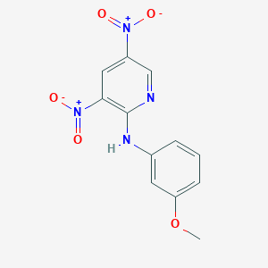 molecular formula C12H10N4O5 B5037640 N-(3-methoxyphenyl)-3,5-dinitro-2-pyridinamine 