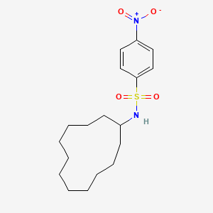 molecular formula C18H28N2O4S B5037668 N-cyclododecyl-4-nitrobenzenesulfonamide 