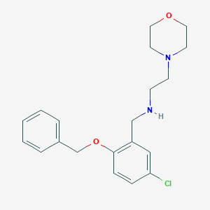 molecular formula C20H25ClN2O2 B503767 N-[2-(benzyloxy)-5-chlorobenzyl]-2-(morpholin-4-yl)ethanamine 