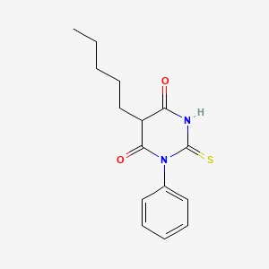 molecular formula C15H18N2O2S B5037684 5-pentyl-1-phenyl-2-thioxodihydro-4,6(1H,5H)-pyrimidinedione 
