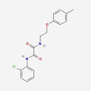 molecular formula C17H17ClN2O3 B5037698 N-(2-chlorophenyl)-N'-[2-(4-methylphenoxy)ethyl]ethanediamide 