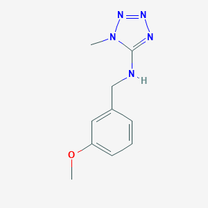 molecular formula C10H13N5O B503771 N-(3-methoxybenzyl)-1-methyl-1H-tetrazol-5-amine CAS No. 876897-61-9