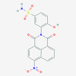 4-hydroxy-3-(6-nitro-1,3-dioxo-1H-benzo[de]isoquinolin-2(3H)-yl)benzenesulfonamide
