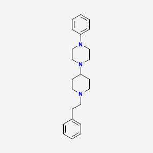molecular formula C23H31N3 B5037727 1-phenyl-4-[1-(2-phenylethyl)-4-piperidinyl]piperazine 