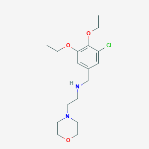 molecular formula C17H27ClN2O3 B503774 N-(3-chloro-4,5-diethoxybenzyl)-2-(morpholin-4-yl)ethanamine 