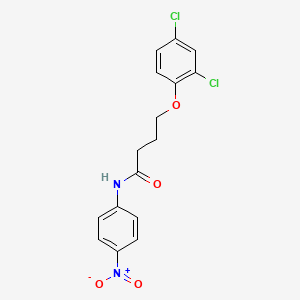molecular formula C16H14Cl2N2O4 B5037749 4-(2,4-dichlorophenoxy)-N-(4-nitrophenyl)butanamide 