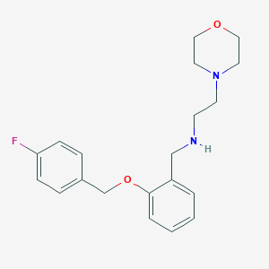 molecular formula C20H25FN2O2 B503779 N-{2-[(4-fluorobenzyl)oxy]benzyl}-2-(morpholin-4-yl)ethanamine 