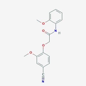 2-(4-cyano-2-methoxyphenoxy)-N-(2-methoxyphenyl)acetamide
