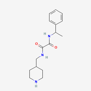 molecular formula C16H23N3O2 B5037838 N-(1-phenylethyl)-N'-(4-piperidinylmethyl)ethanediamide CAS No. 6214-84-2