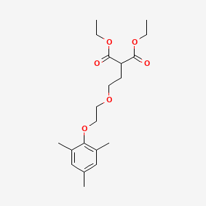 molecular formula C20H30O6 B5037846 diethyl {2-[2-(mesityloxy)ethoxy]ethyl}malonate 