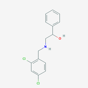 molecular formula C15H15Cl2NO B503789 2-[(2,4-Dichlorobenzyl)amino]-1-phenylethanol 