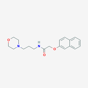N-[3-(4-morpholinyl)propyl]-2-(2-naphthyloxy)acetamide