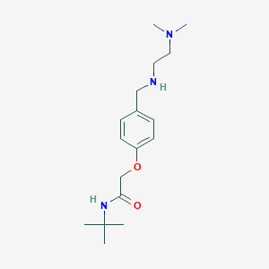 molecular formula C17H29N3O2 B503791 N-tert-butyl-2-[4-({[2-(dimethylamino)ethyl]amino}methyl)phenoxy]acetamide 