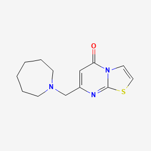 molecular formula C13H17N3OS B5037927 7-(1-azepanylmethyl)-5H-[1,3]thiazolo[3,2-a]pyrimidin-5-one 