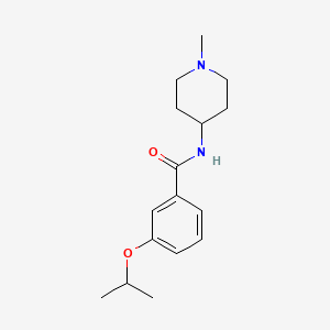 molecular formula C16H24N2O2 B5037972 3-isopropoxy-N-(1-methyl-4-piperidinyl)benzamide 
