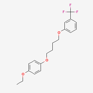 molecular formula C19H21F3O3 B5037985 1-[4-(4-ethoxyphenoxy)butoxy]-3-(trifluoromethyl)benzene 