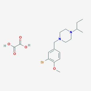 molecular formula C18H27BrN2O5 B5038014 1-(3-bromo-4-methoxybenzyl)-4-sec-butylpiperazine oxalate 