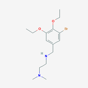 molecular formula C15H25BrN2O2 B503802 N'-(3-bromo-4,5-diethoxybenzyl)-N,N-dimethylethane-1,2-diamine 