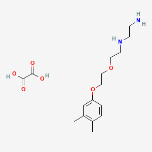 molecular formula C16H26N2O6 B5038023 N-{2-[2-(3,4-dimethylphenoxy)ethoxy]ethyl}-1,2-ethanediamine oxalate 