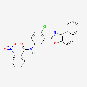 molecular formula C24H14ClN3O4 B5038036 N-(4-chloro-3-naphtho[1,2-d][1,3]oxazol-2-ylphenyl)-2-nitrobenzamide 