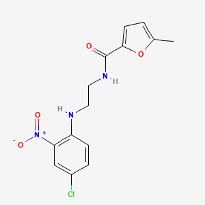 molecular formula C14H14ClN3O4 B5038047 N-{2-[(4-chloro-2-nitrophenyl)amino]ethyl}-5-methyl-2-furamide 