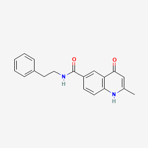 4-hydroxy-2-methyl-N-(2-phenylethyl)-6-quinolinecarboxamide