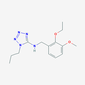 molecular formula C14H21N5O2 B503808 (2-Ethoxy-3-methoxy-benzyl)-(1-propyl-1H-tetrazol-5-yl)-amine CAS No. 876897-49-3