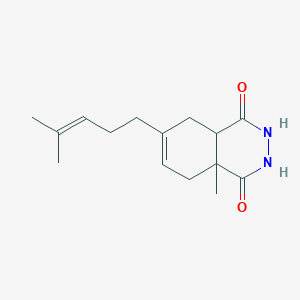 molecular formula C15H22N2O2 B5038098 4a-methyl-7-(4-methyl-3-penten-1-yl)-2,3,4a,5,8,8a-hexahydro-1,4-phthalazinedione 