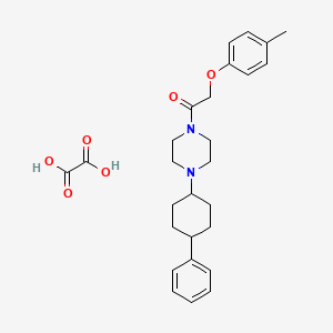 molecular formula C27H34N2O6 B5038121 1-[(4-methylphenoxy)acetyl]-4-(4-phenylcyclohexyl)piperazine oxalate 