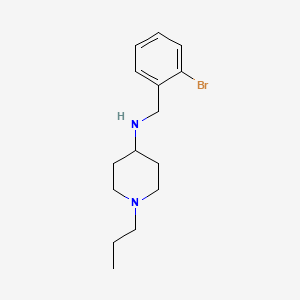molecular formula C15H23BrN2 B5038184 N-(2-bromobenzyl)-1-propyl-4-piperidinamine 