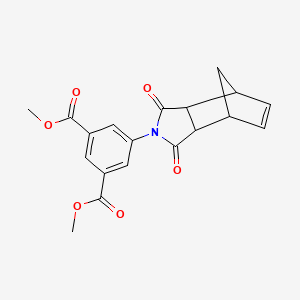 molecular formula C19H17NO6 B5038192 dimethyl 5-(3,5-dioxo-4-azatricyclo[5.2.1.0~2,6~]dec-8-en-4-yl)isophthalate 