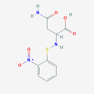 molecular formula C10H11N3O5S B5038193 N~2~-[(2-nitrophenyl)thio]asparagine 