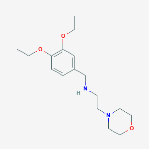 molecular formula C17H28N2O3 B503822 N-(3,4-diethoxybenzyl)-2-(morpholin-4-yl)ethanamine 