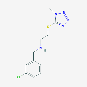 N-(3-chlorobenzyl)-2-[(1-methyl-1H-tetrazol-5-yl)sulfanyl]ethanamine