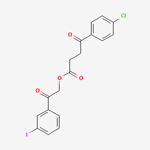 2-(3-iodophenyl)-2-oxoethyl 4-(4-chlorophenyl)-4-oxobutanoate