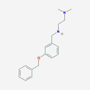 molecular formula C18H24N2O B503829 N'-[3-(benzyloxy)benzyl]-N,N-dimethylethane-1,2-diamine 