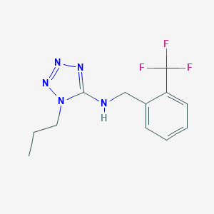 molecular formula C12H14F3N5 B503830 1-propyl-N-[2-(trifluoromethyl)benzyl]-1H-tetrazol-5-amine CAS No. 878424-19-2