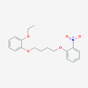 molecular formula C18H21NO5 B5038321 1-ethoxy-2-[4-(2-nitrophenoxy)butoxy]benzene 