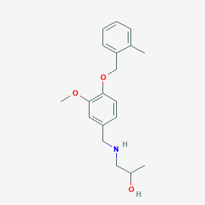 molecular formula C19H25NO3 B503840 1-({3-Methoxy-4-[(2-methylbenzyl)oxy]benzyl}amino)-2-propanol 